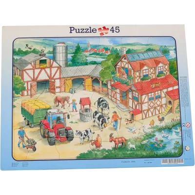 Innovakids Rahmenpuzzle Bauernhof mit Fachwerkhaus und Traktor 45 Teile 11001905