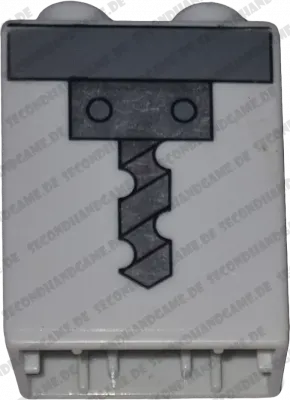 Lego Duplo 4066 Stein 1x2x2 Hellgrau Bohrer Bohrmaschine Werkzeug