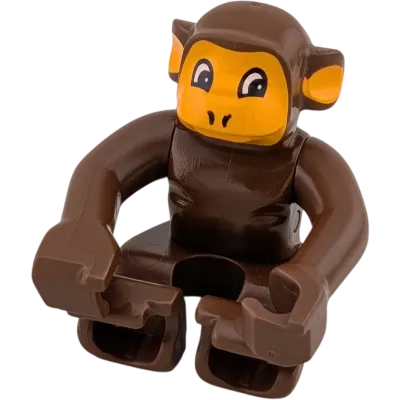 Lego Duplo sitzender Affe Braun