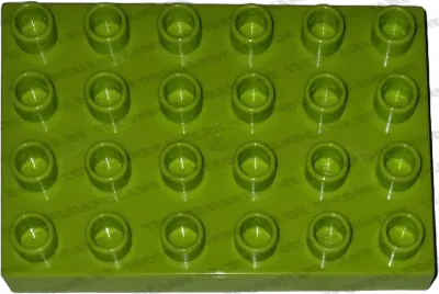 Lego Duplo 25549 Platte 4x6 Lime