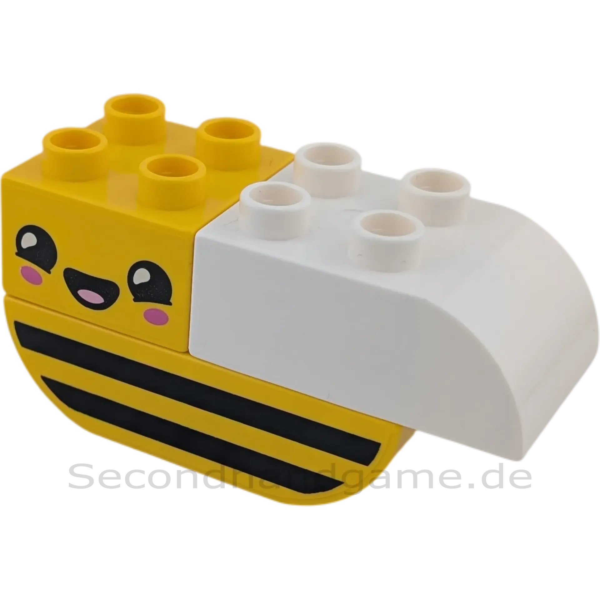 Lego Duplo Biene aus 3 Bausteinen Gelb Schwarz Weiß Rosa