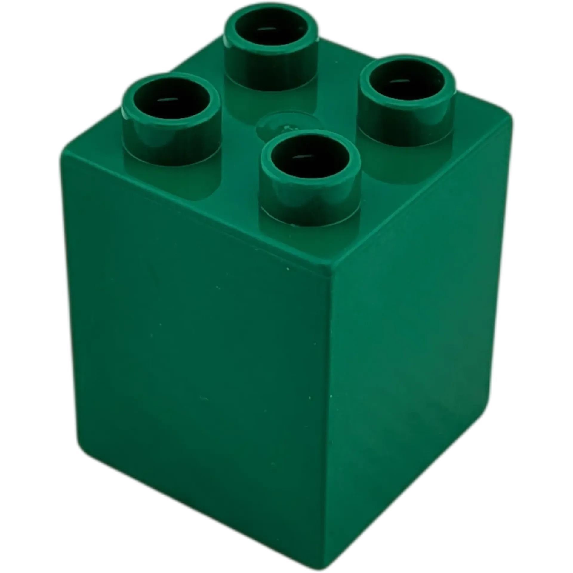 Lego Duplo 2x2x2 Doppelstein Dunkelgrün