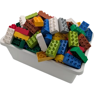 Lego Duplo 50 Bausteine 2x4 Konvolut 3011 Bunter Steinespaß