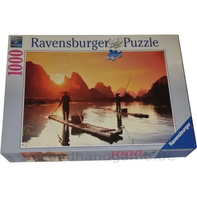 Ravensburger Puzzle Premium softclick 1000 Teile 190850 Fischer im Sonnenuntergang