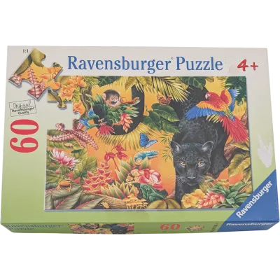 Ravensburger Puzzle 60 Teile 095384 Dschungel mit Panther Lori Anzalone