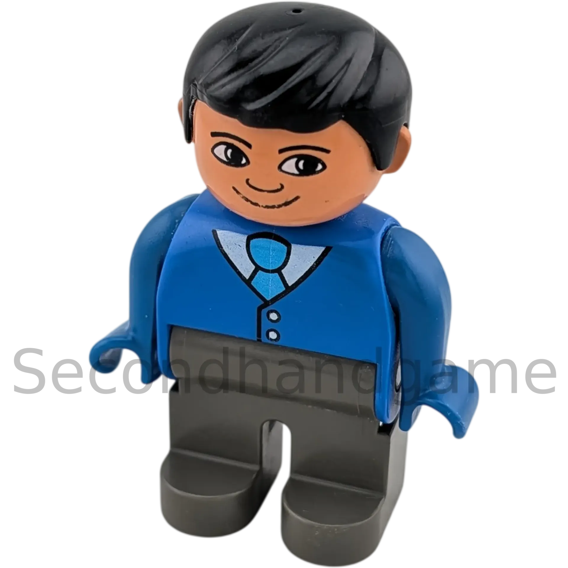 Lego Duplo Figur 4555 Mann mit Hemd weiß Krawatte, graue Hose Blaue Jacke