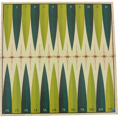 Spielplan Spielbrett Ravensburger Backgammon Hütchenspiel