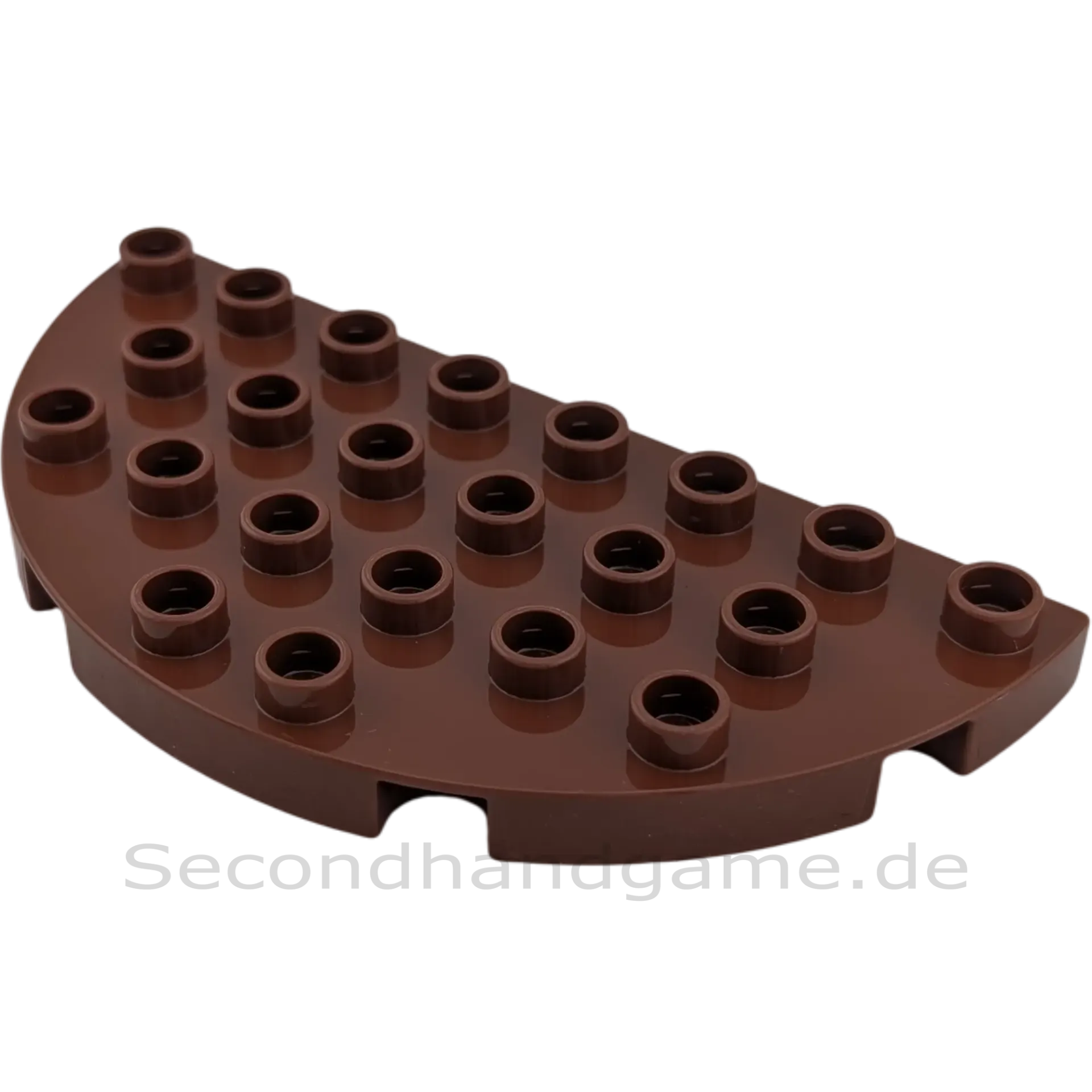 Lego Duplo 29304 Platte 4x8 Halbkreis Dunkelbraun
