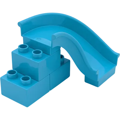 Lego Duplo 93150 Rutsche Azur Blau mit Treppe