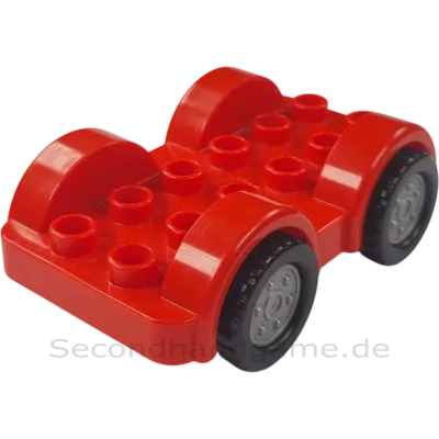 Lego Duplo 11841 Auto Rot Schwarz Silberne Räder