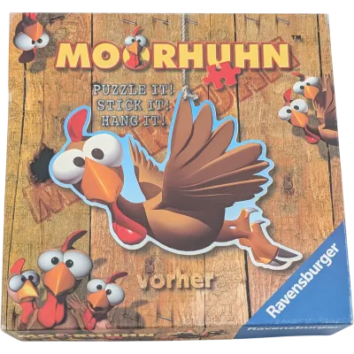 Ravensburger Moorhuhn Puzzle 266 Teile Konturpuzzle 149995 Puzzle it! Stick it! Hang it!