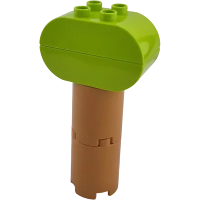 Lego Duplo Baum dreiteilig Braun und Hellgrün Lime