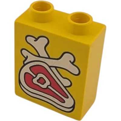 Lego Duplo 4066 Stein Gelb Fleisch Tierfutter 1x2