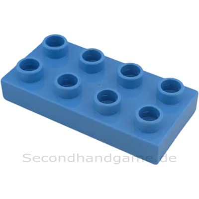 Lego Duplo 40666 Platte 2x4 Blaugrau