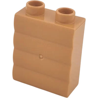 Lego Duplo 4066 Stein 1x2x2 Hellbraun Mauer Rückseite Regal