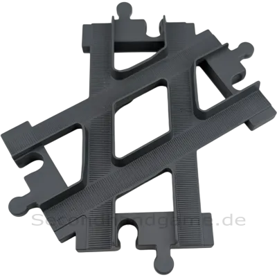 Lego Duplo Schiene Kreuzung Dunkelgrau 6376