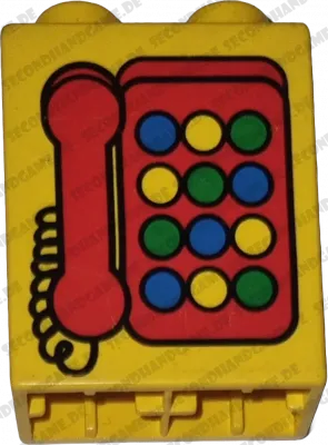 Lego Duplo Telefon Gelb Rot 1x2 Stein