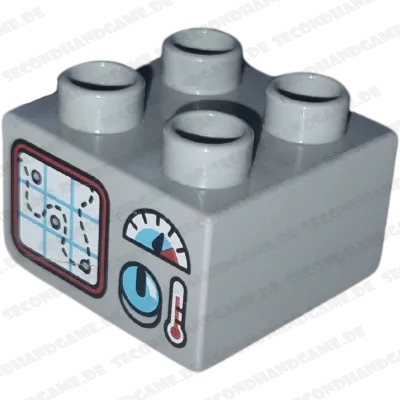 Lego Duplo 2x2 Stein Grau Steuerung Board Computer 3437