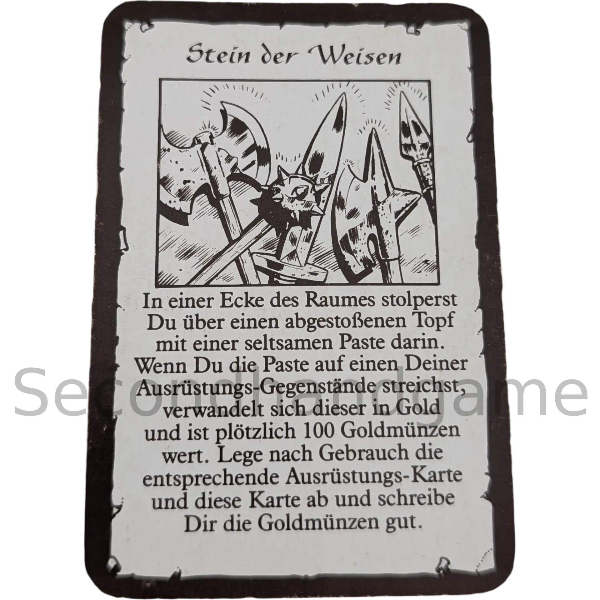 MB Hero Quest Master Schatzkarte Stein der Weisen