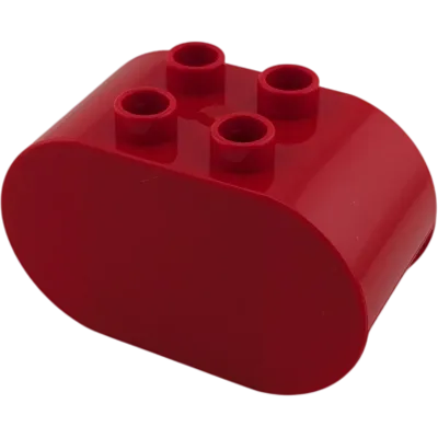 Lego Duplo Stein 2x4x2 abgerundet Rot 6448