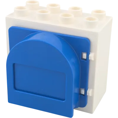 Lego Duplo 2x4 Briefkasten Weiß Blau Klappe Post