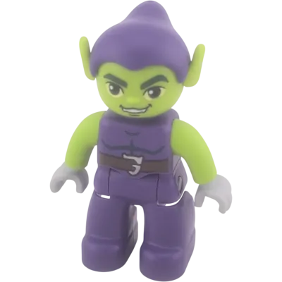 Lego Duplo Mann Disney Gnom Goblin Grün Dunkellila Kleidung Gürtel Feind Spiderman