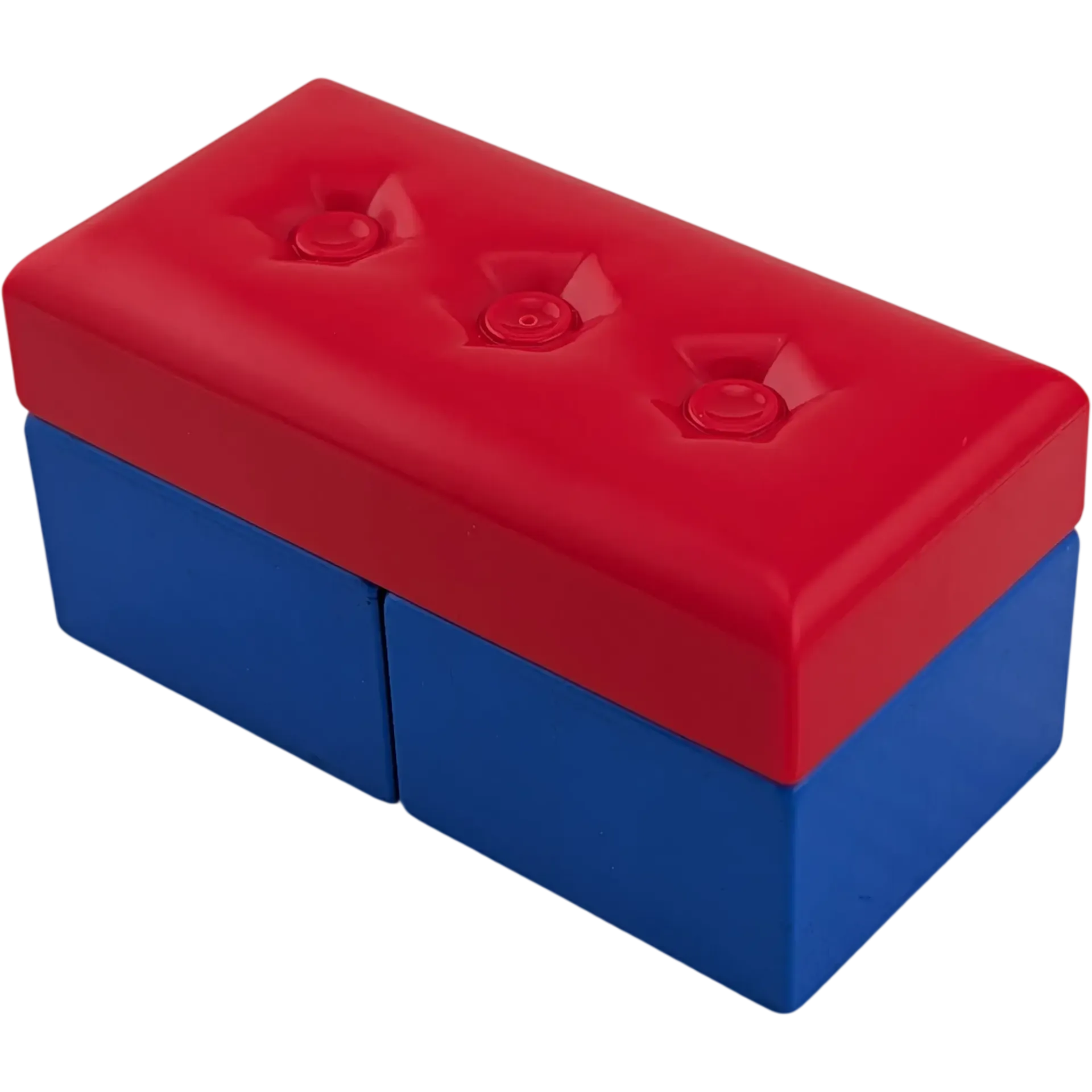 Lego Duplo Sofa Couch Wohnlandschaft rote Sitzkissen, blaue Bank