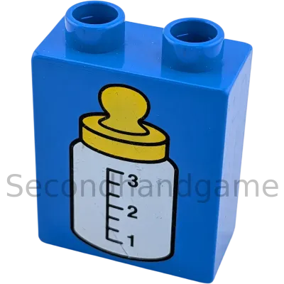 Lego Duplo  1x2 Stein Blau Milchflasche 4066