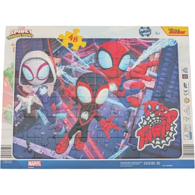 Disney Rahmenpuzzle 48 Teile Marvel Spidey Glow Webs Glow ab 5 Jahren