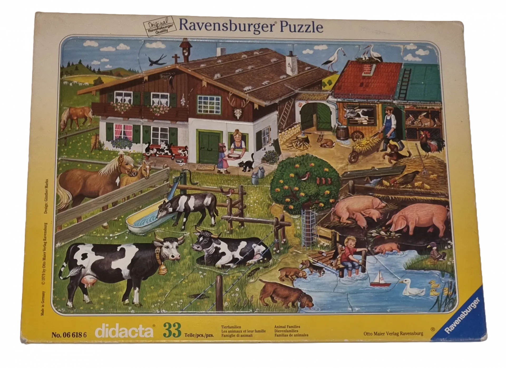 Ravensburger Rahmenpuzzle Didacta Tierfamilien 35 Teile 066186