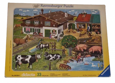 Ravensburger Rahmenpuzzle Didacta Tierfamilien 35 Teile 066186