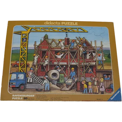 Ravensburger Rahmenpuzzle Didacta 60 Teile Ein Haus wird gebaut 066216