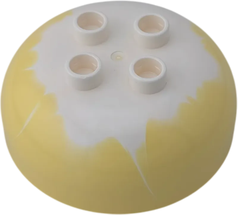 Lego Duplo Muffin Cupcake Oberteil Kuchen zum wechseln Hellgelb Weiß