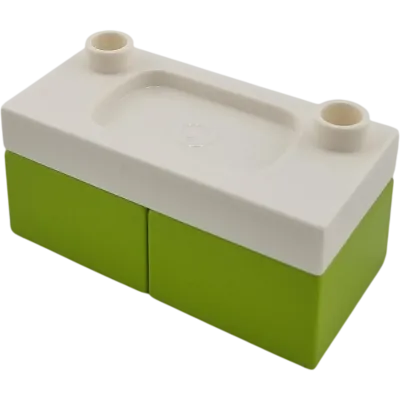 Lego Duplo Waschbecken Spüle Weiß Lime Tränke