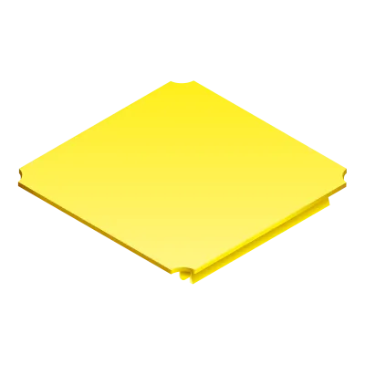 QUADRO Mini Platte 16 × 16 cm gelb