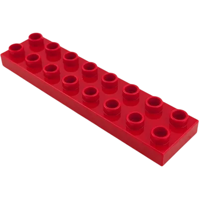Lego Duplo 44524 Platte 2x8 Rot