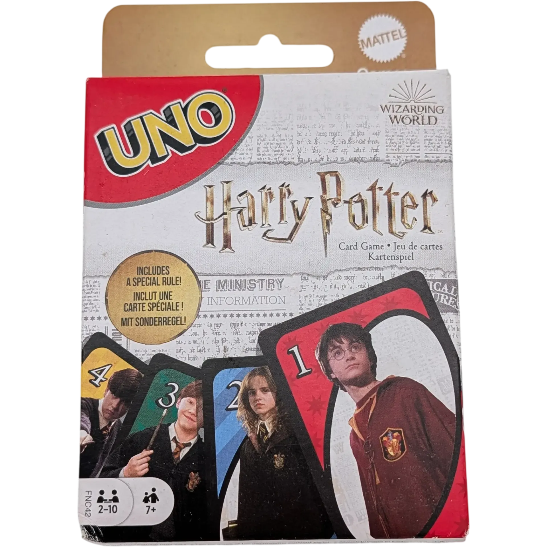 Mattel Uno Harry Potter weiße Ausgabe