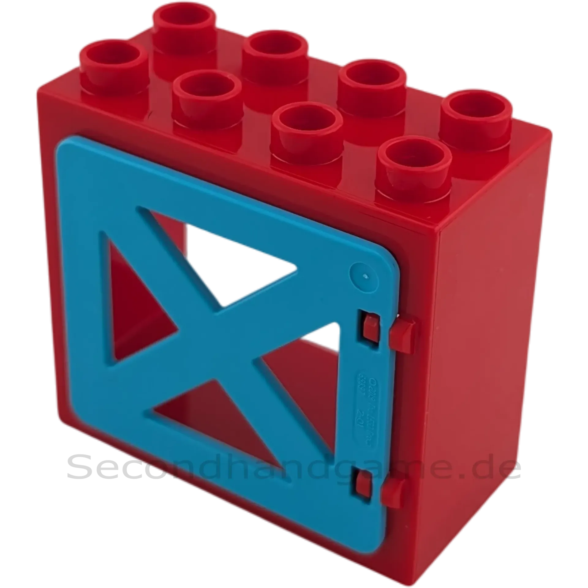 Lego Duplo 61649 Fenster Rot mit 4 X-Fenstern Azur