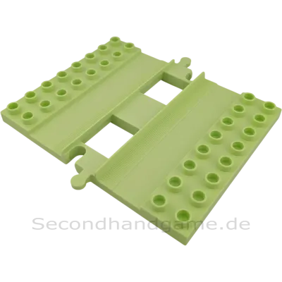 Lego Duplo 5310 Schiene Bahnübergang Hellgrün