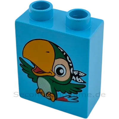 Lego Duplo  1x2 Stein Tukan Papagei Vogel Piratenvogel