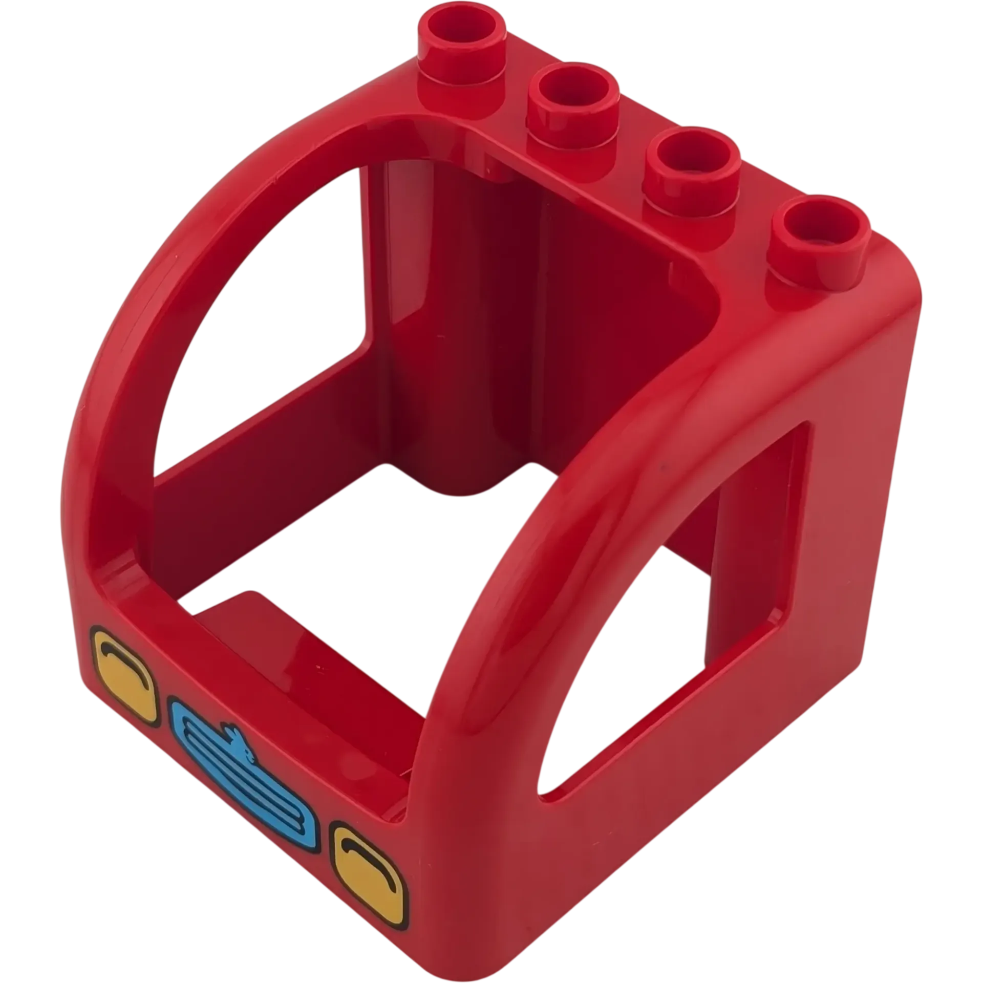 Lego Duplo 24179 Lego Duplo Kabine Aufsatz 4x4x3 Rot bedruckt Kühlergrill mit Hase