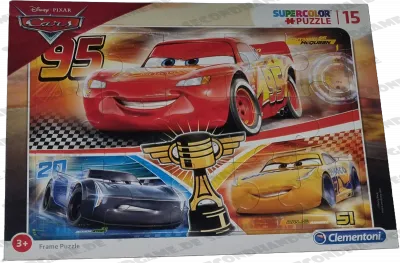 Clementoni Super Color Rahmenpuzzle 15 Teile Disney Cars Lightning 95