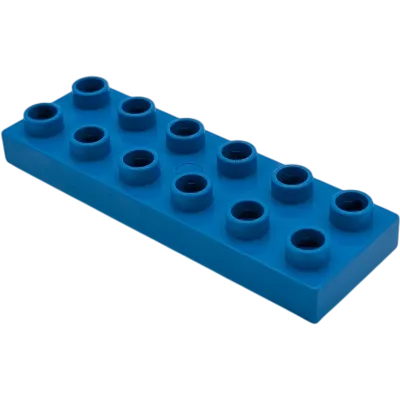 Lego Duplo 98233 Platte 2x6 Mittelblau