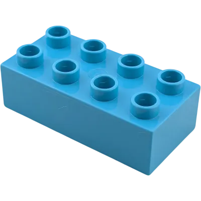 Lego Duplo 2x4 Baustein 3011 Azur