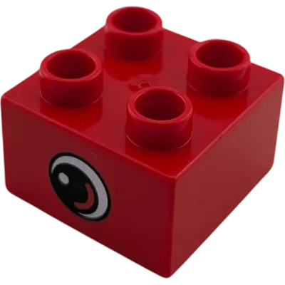Lego Duplo 2x2 Wendestein Rot Auge 3437