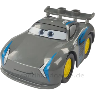 Lego Duplo Disney Cars Jackson Storm graues Auto gelbe Felgen