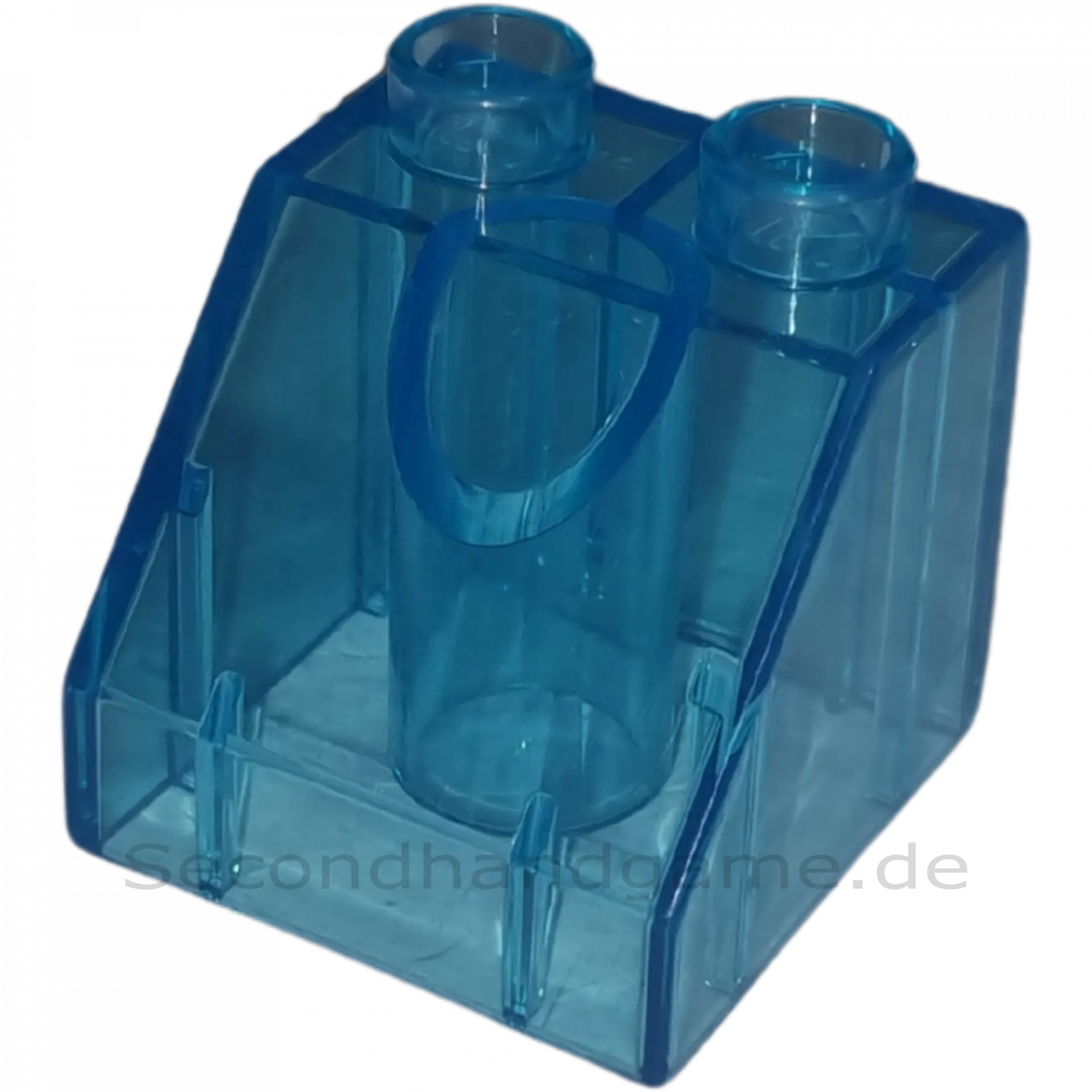 Lego Duplo 1x2 Schrägstein Dachstein 6474 Transparent Blau Wasserstein