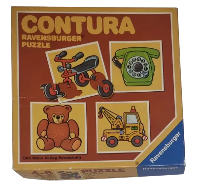 Ravensburger Puzzle 4x Contura 4-6 Teile 071074 Dreirad
