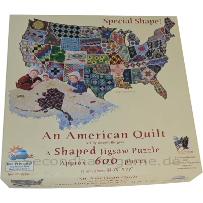 SunsOut Puzzle An American Quilt 600 Teile, ab 12 Jahren
