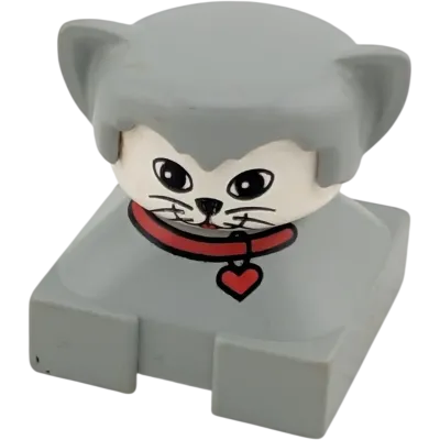 Lego Duplo ältere Figur Katze Grau 2327